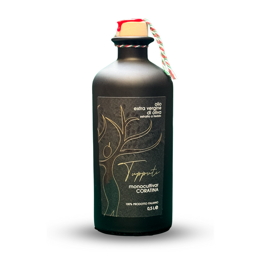 MONOCULTIVAR CORATINA OLIO EXTRA VERGINE DI OLIVA - Agricola Tupputi Bottiglia VETRO cl.500