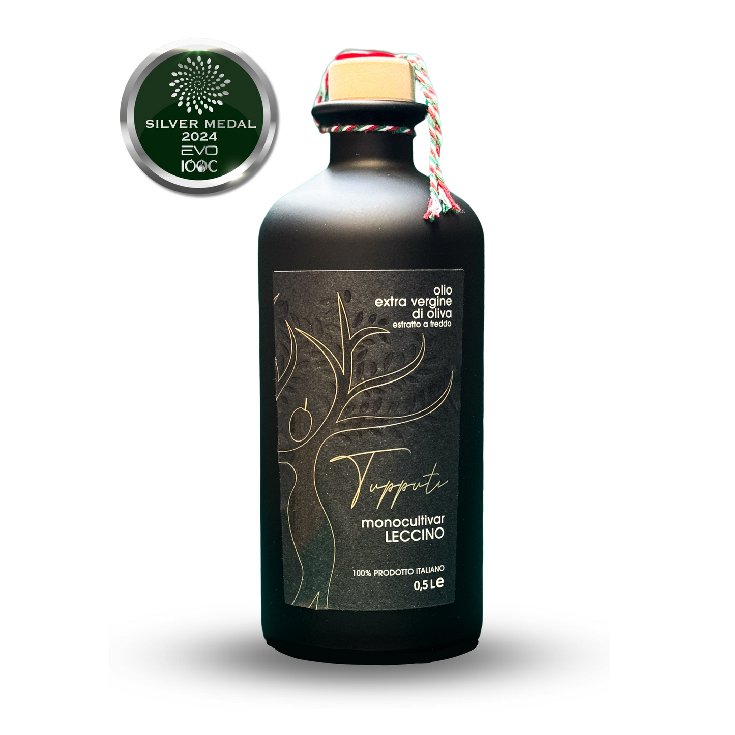 MONOCULTIVAR LECCINO OLIO EXTRA VERGINE DI OLIVA - Agricola Tupputi Bottiglia VETRO cl.500