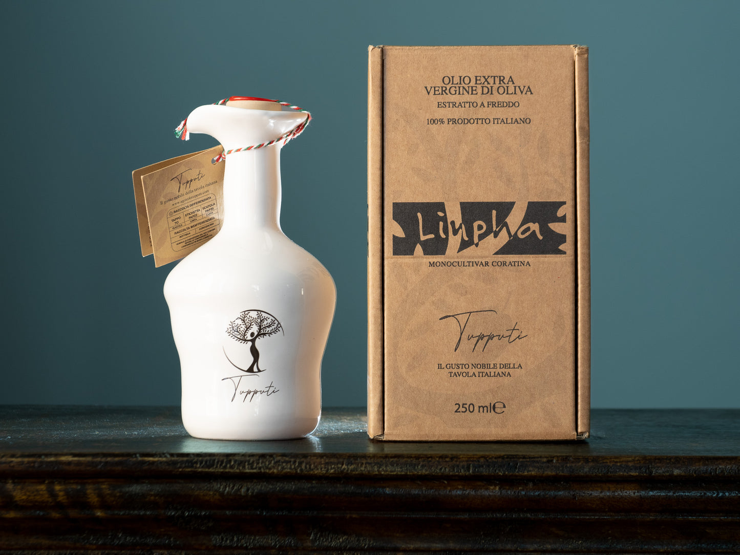 LINPHA OLIO EXTRA VERGINE DI OLIVA Agricola Tupputi -  Bottiglia Bianca cl.250